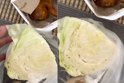 Beli Pecel Ayam Minta Lalapan Kolnya Dibanyakin, Pria Ini Syok Dikasih Setengah Bonggol