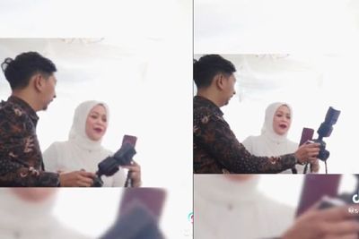 Bikin Elus Dada! Emak-emak Santai Minta Fotografer Minggir saat Rekam Momen Akad Nikah