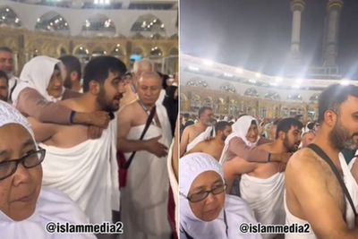Momen Seorang Pria Gendong Ibunya Keliling Ka bah Bikin Haru, Mirip Kisah Uwais al Qarni