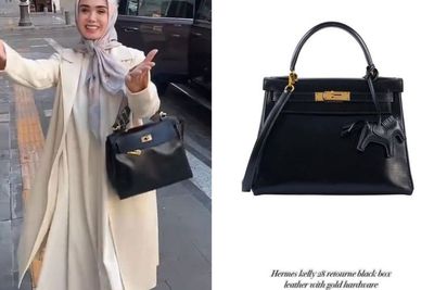 Style Hijab Yuni Shara Bikin Wajahnya Berbeda Tenteng Tas Seharga Mobil!
