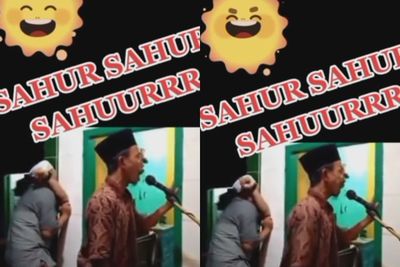 Viral Cara Unik Marbot Bangunkan Sahur, Teriak Keras Kayak sedang Marah, Warganet Heran