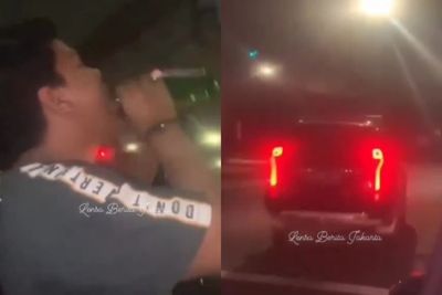 Viral Sopir Pajero Lempar Botol dan Terobos Lampu Merah di Jaksel, Pelaku Diburu Polisi