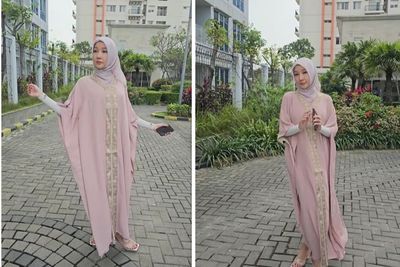Potret Lucinta Luna Dibalut Kaftan dan Pakai Kerudung, Netizen Dibuat Bingung