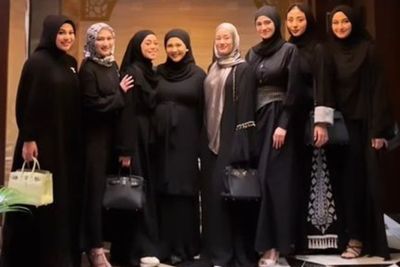 Gaya Hijab Mewah Aurel Hermansyah pas Bukber, Lesti Kejora, Dinda Hauw Gak Kalah Cantik