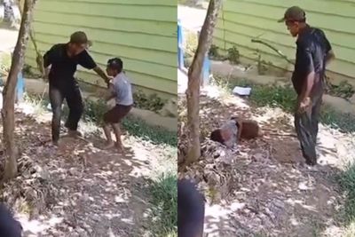 Viral Video Bocah Dipukuli Ayah Pakai Kayu Tanpa Ampun, Ternyata karena Nakal di Sekolah