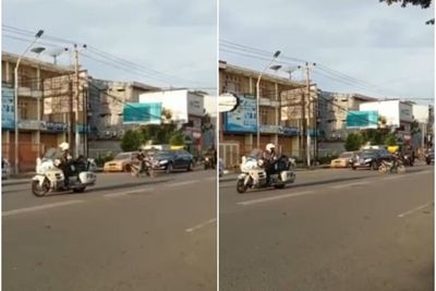 Gak Ada Takutnya, Pemotor Knalpot Brong Potong Jalan Mobil Presiden Jokowi, Nyaris Nabrak