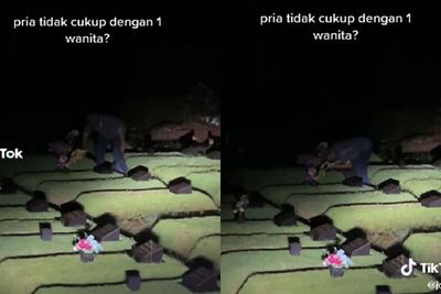 Bukti Cinta Sejati, Pria Ini Gak Pernah Absen Datangi Makam Istri Sebelum Pergi Kerja