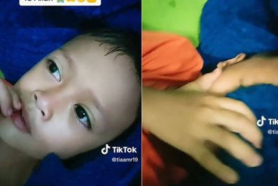Momen Nyesek Bocah Sesenggukan karena Kangen Almarhum Ibu, Nangis di Balik Selimut