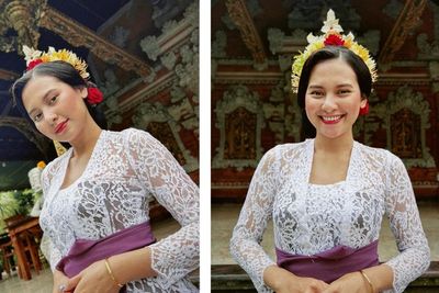 Pesona Indah Permatasari Dibalut Kebaya Putih Bali Plus Sanggul: Jegeg!