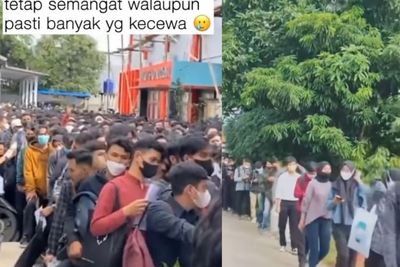 Viral Antrian Para Pejuang Loker yang Padati Jalanan di Cikarang, Daftar Kerja Pabrik