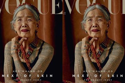 Seniman Tato Asal Filipina Ini Jadi Cover Majalah Vogue Tertua, Umurnya 106 Tahun