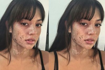 Aurelie Moeremans Selfie Pamer Wajah Hitam-hitam Berkerak, Tetap Dipuji Cantik