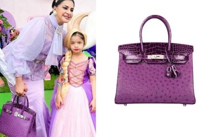 Bu Ala Cetar Serba Ungu dari Ujung Kepala sampai Kaki, Tenteng Tas Seharga Rumah Mewah! 