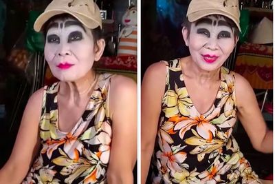 Demi Suami Gak Melirik Wanita Lain, Wanita Ini Rias Wajahnya Full Makeup Begini!