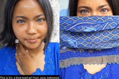 Viral Sosok Wanita Bermata Biru dari Jabar yang Jadi Incaran Fotografer Dunia