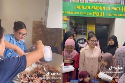 Punya Jiwa Sosial Tinggi, Prilly Latuconsina Masak 300 Porsi untuk Anak Yatim Panti Asuhan