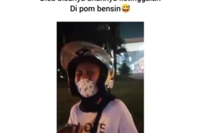 Bikin Ngakak! Seorang Ayah Lupa hingga Tinggalkan Anak Sendiri di POM Bensin, Kok Bisa?