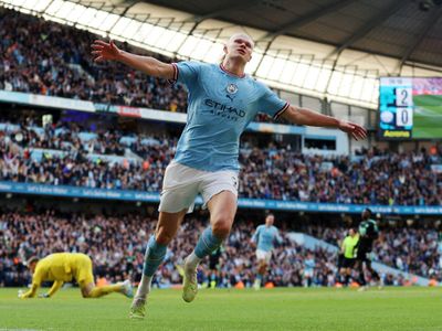 Luar Biasa! Haaland Samai Rekor Gol Terbanyak Mohamed Salah di Liga Inggris