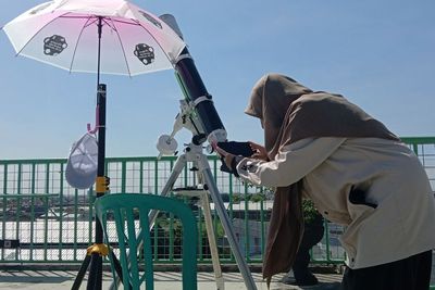 Ponpes Assalaam Sukoharjo Gelar Nonbar Gerhana Matahari Hibrid, Warga Sangat Antusias