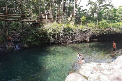 Blue Lagoon Jogja, Pemandian Estetik Sekaligus Wisata Air Terjun Populer di Sleman