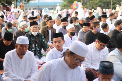 Pagi Ini, Ribuan Jemaah Salat Idul Fitri di Lapangan Universitas Muhammadiyah Parepare