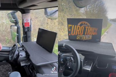 Kisah Sopir Truk yang Punya Gaming Setup di Dalam Truknya, Gamers Sejati!