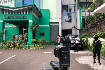 Suasana Pasca Penembakan di Kantor MUI Pusat, Dipenuhi Brimob Bersenjata!