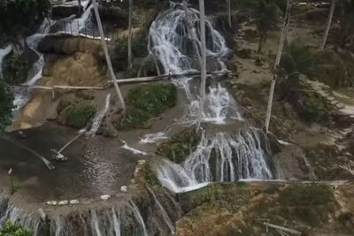 Keunikan Aek Sijorni di Tapsel Punya Air Terjun Bertingkat Jadi Daya Tarik Wisatawan