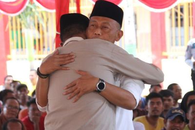 Bahagianya Ratusan Warga Binaan Rutan Klas IIB Ponorogo Makan Bersama Bupati
