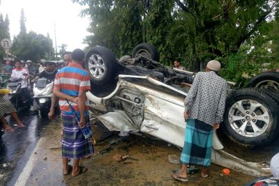 Laka Tunggal di Jalan Raya Panglegur Pamekasan Kembali Memakan Korban
