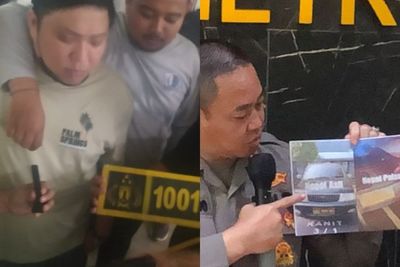 Bak Kucing Tercebur, Pria Koboi Pakai Pelat Polisi di Tol Tak Lagi Garang Saat Ditangkap