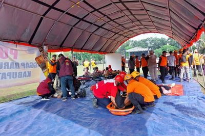 Simulasi Penanganan Dampak Gempa, Bentuk Siap Siaga Bencana di Jember