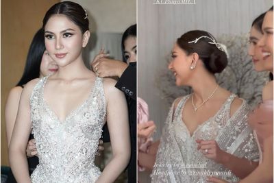 Detail Gaun Pengantin Jessica Mila di Resepsi Pernikahan, Mewah Bertabur Berlian