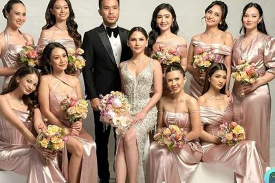 Asmirandah Tampil Anggun Jadi Bridesmaid di Resepsi Jessica Mila: Cantiknya di Luar Nalar