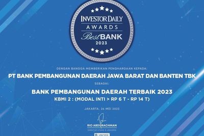 Bank bjb Dinobatkan Menjadi Best Bank 2023 Versi Majalah Investor