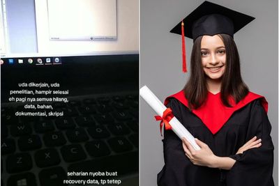 Nyesek! Wanita Ini Nangis Kejer Bahan Skripsi di Laptop Hilang padahal Hampir Selesai