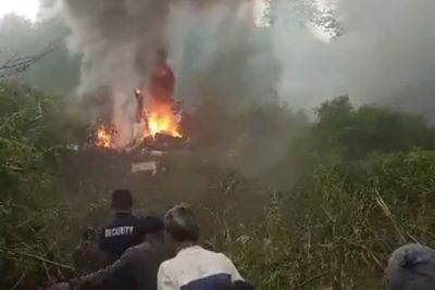Helikopter Jatuh di Ciwidey, Diduga Sedang Latihan