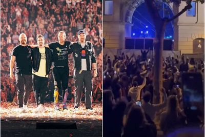 Gak Kebagian Tiket Coldplay Meski Digelar 4 Hari, Warga Barcelona Nonton Konser dari Luar