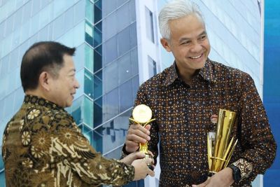 Ganjar Ungkap Kunci Sukses Sabet Hattrick Penghargaan Bappenas RI