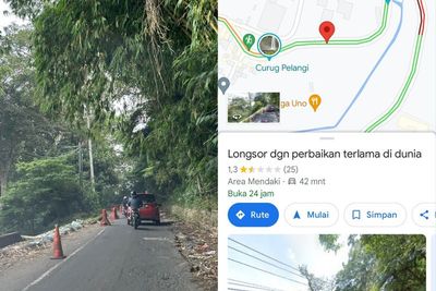 Jalan Rusak di Bandung Barat Terdeteksi Google Maps dengan Nama Aneh Banget! 