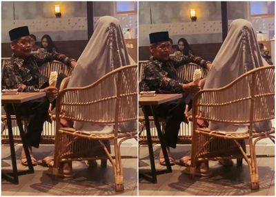 Bucin sampai Tua! Kakek Nenek Ini Bikin Netizen Iri Nongkrong Sambil Makan Es Krim di Kafe