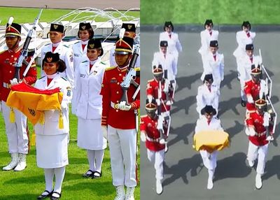 Respect! Pembawa Baki Paskibraka Tetap Tuntaskan Tugas meski Sepatu Lepas saat Upacara HUT RI ke-78