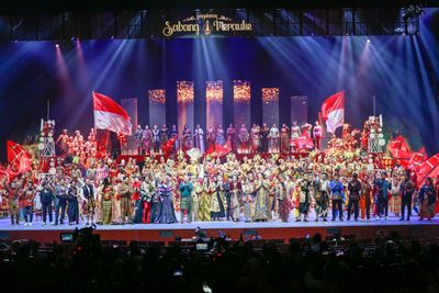 Harmoni Ratusan Seniman Tanah Air Pentaskan Pagelaran Sabang Merauke Pahlawan Nusantara