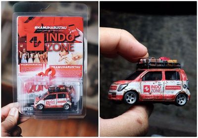 Sulap Diecast Mobil INDOZONE Karya Atyd, Profesional Diecast Customizer Bikin Visual Lebih Realistis
