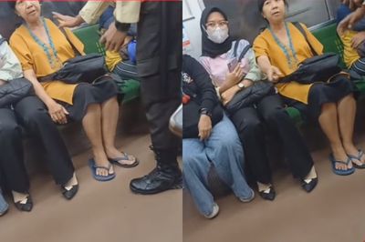 Heboh! Ibu-ibu Bikin Rusuh di KRL Protes Cara Duduk Penumpang Lain, Sudah Berulang Kali Terjadi