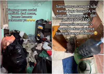 Viral Kamar Kos Cowok Cool Penuh Sampah dan Sarang Laba-laba, Jijik Banget Koleksi Air Kencing di Botol