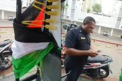 Viral Satpam Apartemen Bekasi Cekcok Mulut dengan Pengendara Motor karena Pasang Bendera Palestina