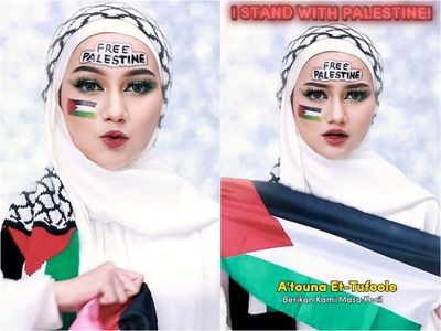 Viral Konten Make Up Nanda Arsyinta, Berisi Pesan Kemanusiaan Bela Palestina