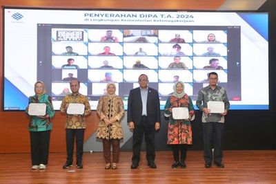 Serahkan DIPA 2024, Menaker: Gunakan Anggaran Secara Disiplin dan Tepat Sasaran