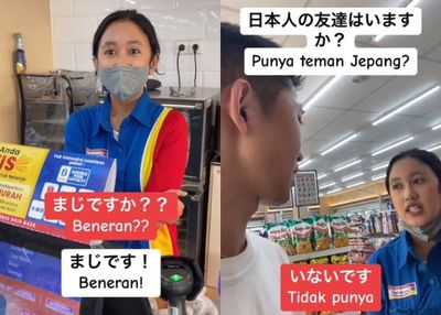 Keren! Mba Minimarket di Purwokerto Ini Fasih Berbahasa Jepang Bermodalkan Nonton Anime